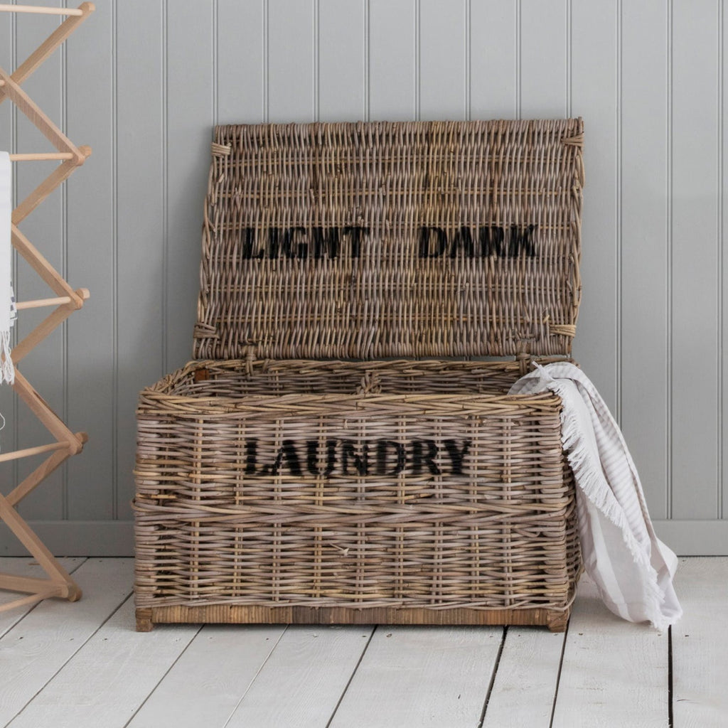 Light and Dark laundry basket