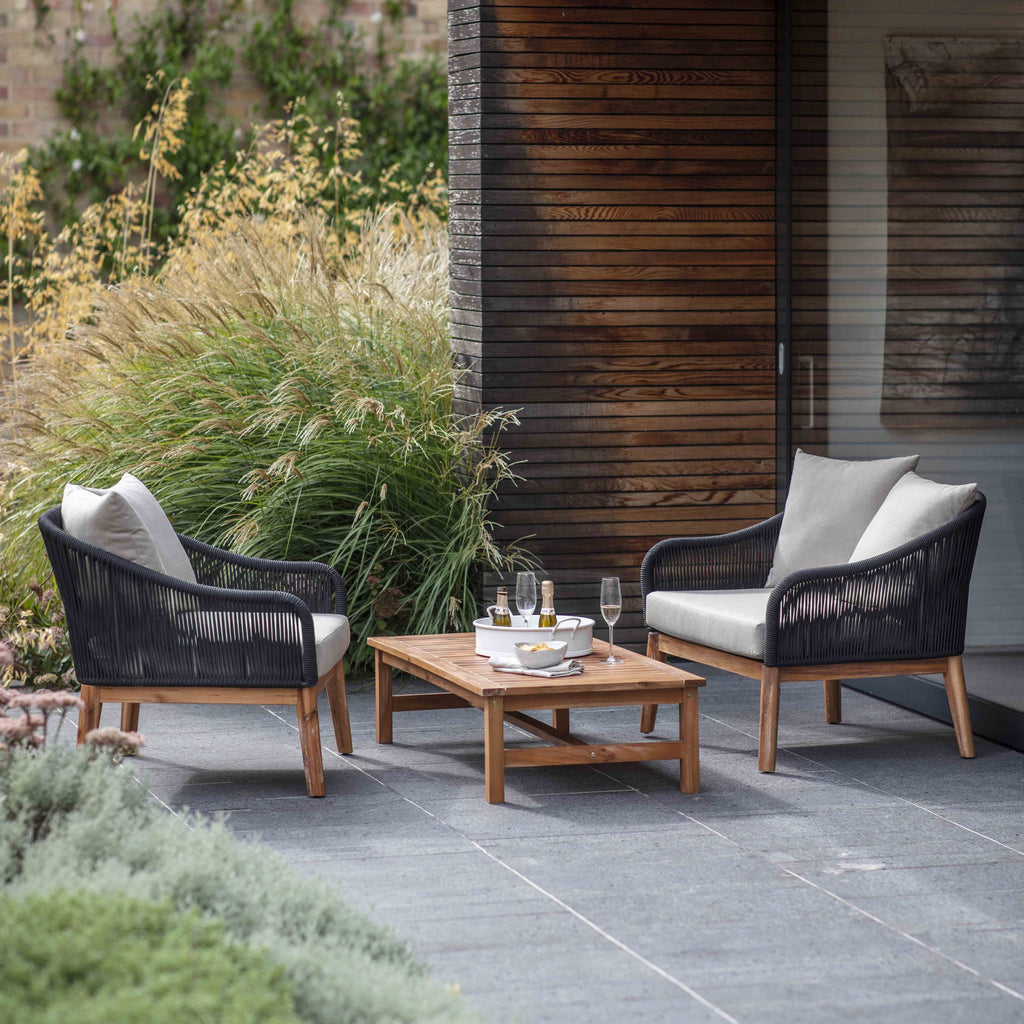Polyrope Luccombe Armchair Set-outdoor furniture-The Little House Shop