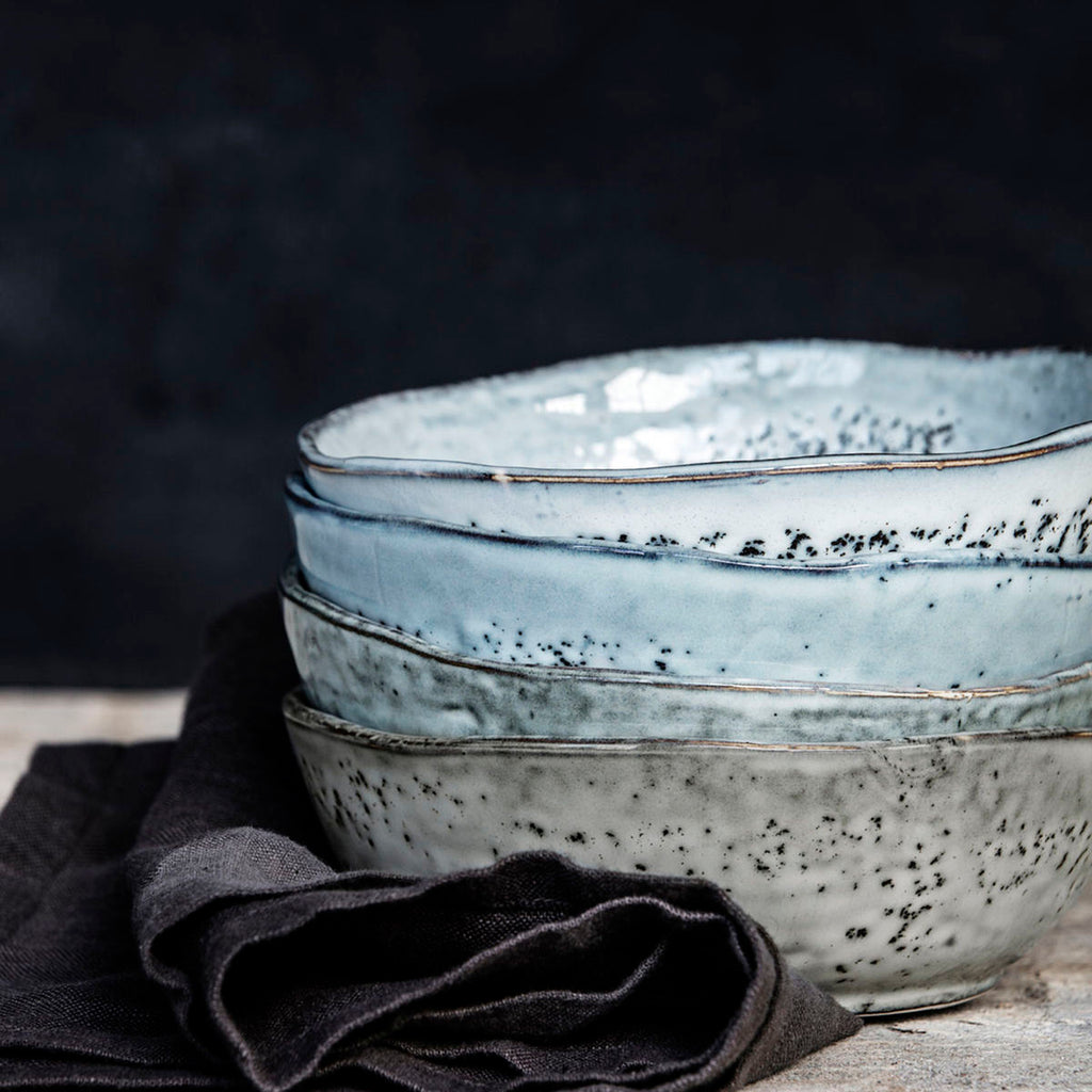 Grey Blue Rustic Bowl