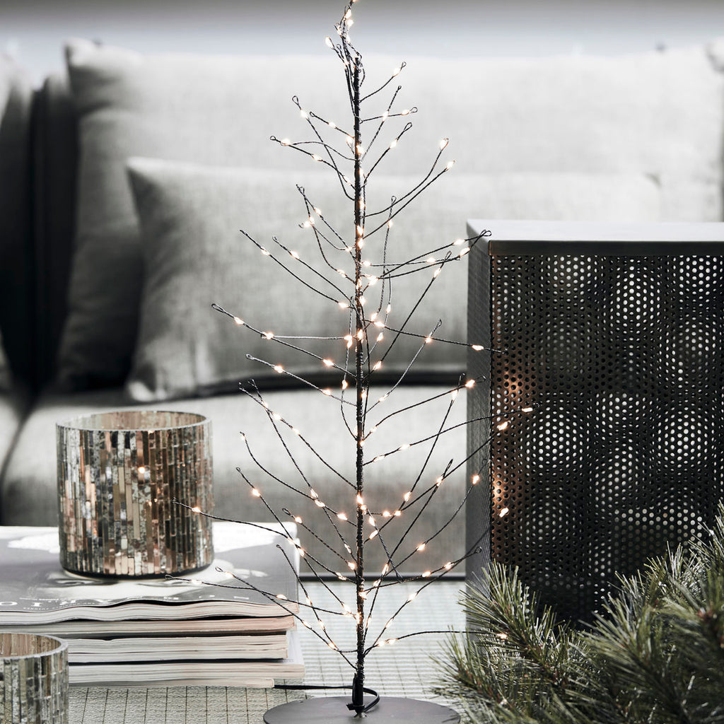 Black Wire LED Christmas Tree