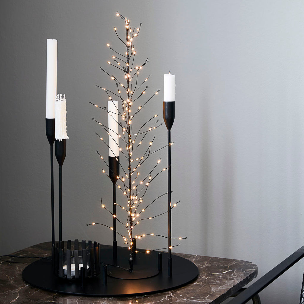 Black Wire LED Christmas Tree - Large
