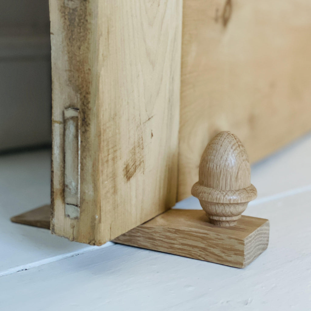 Acorn Oak Door Wedge-Door Stops-Yester Home