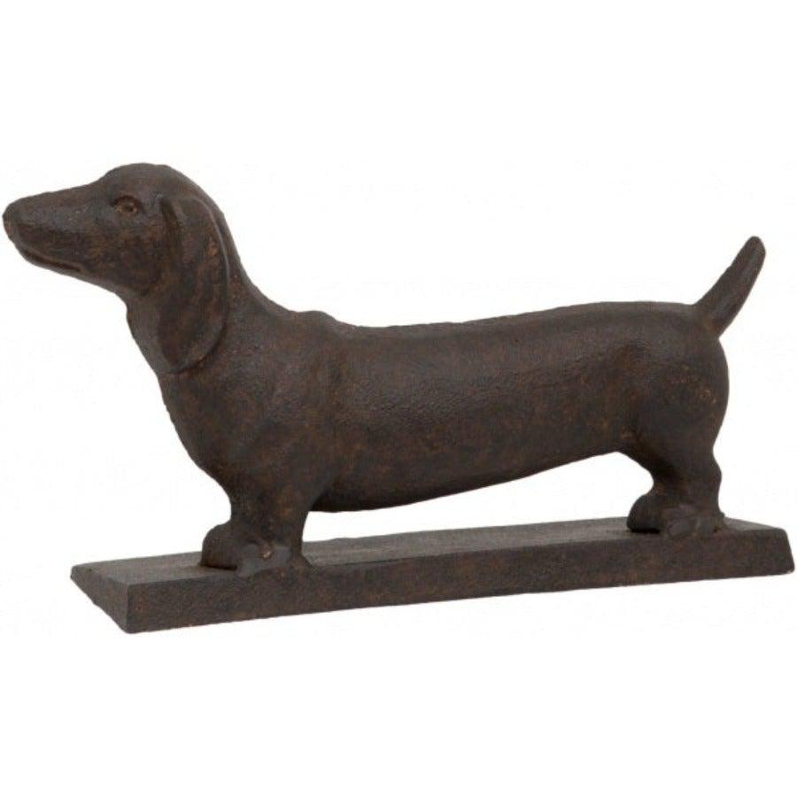 Cast Iron Dachshund Doorstop-Door Stops-Yester Home