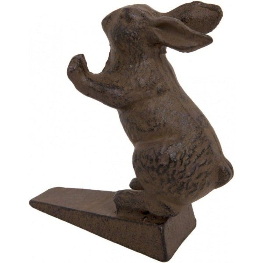 Cast Iron Rabbit Doorstop-Door Stops-Yester Home