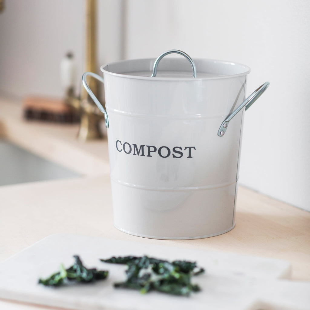 Steel Compost Bucket-compost bin-The Little House Shop
