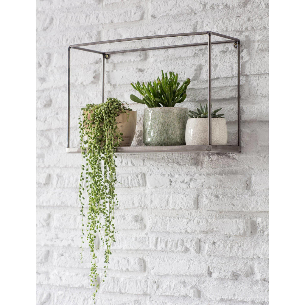 Farringdon Steel Box Shelf-Racks & Shelves-Yester Home