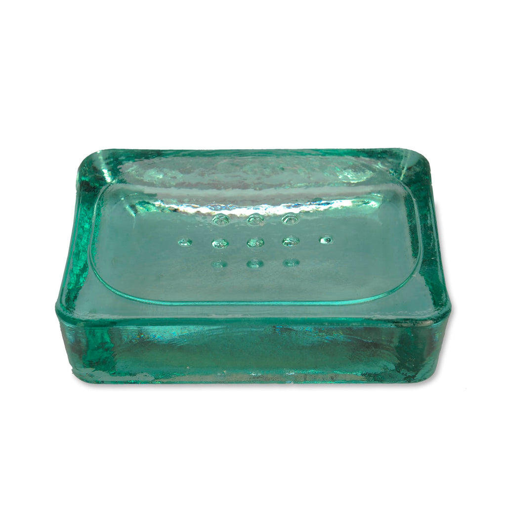Recycled Glass Soap Dish-Soap Dish-The Little House Shop