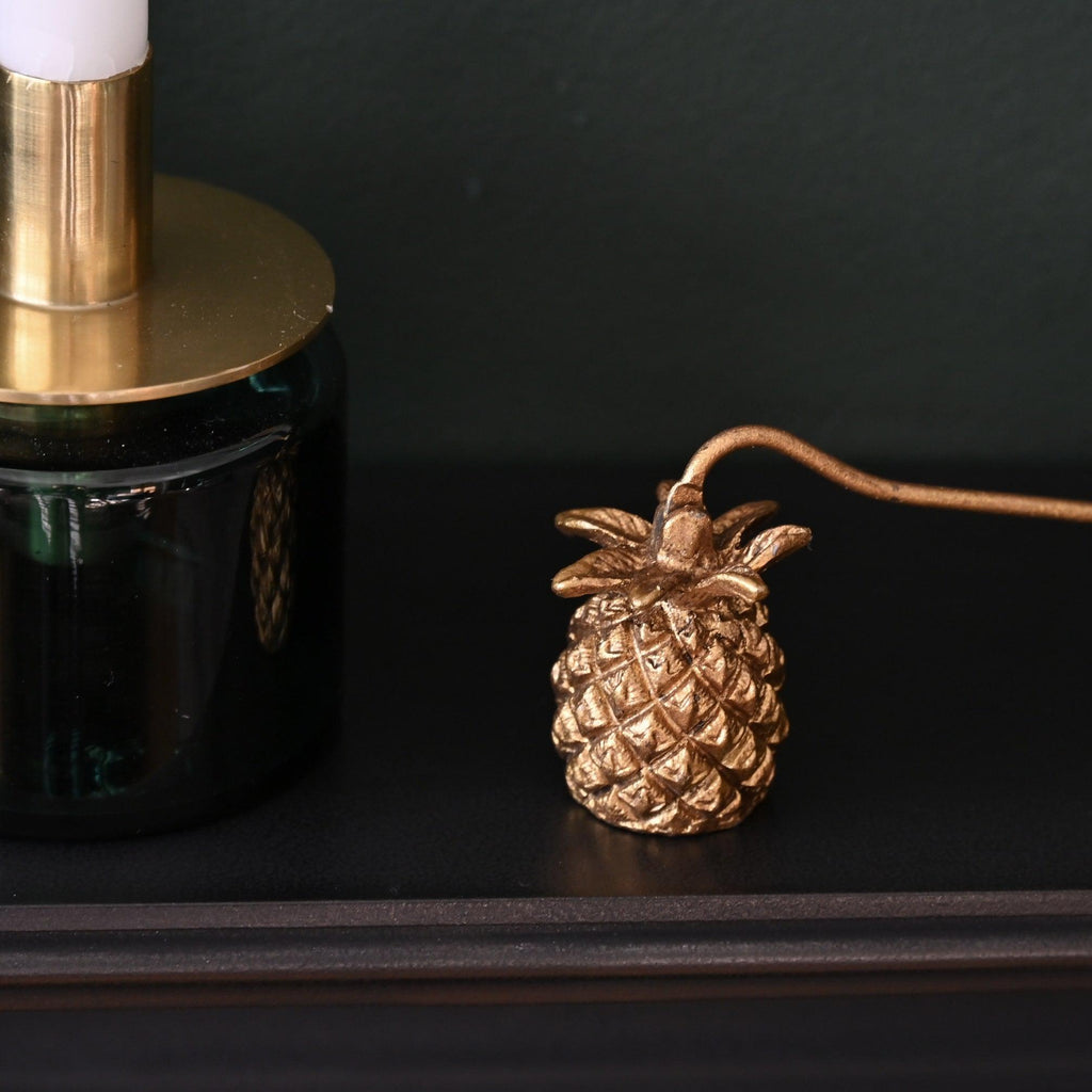 Gold Pineapple Candle Snuffer-Candle Holders-Yester Home