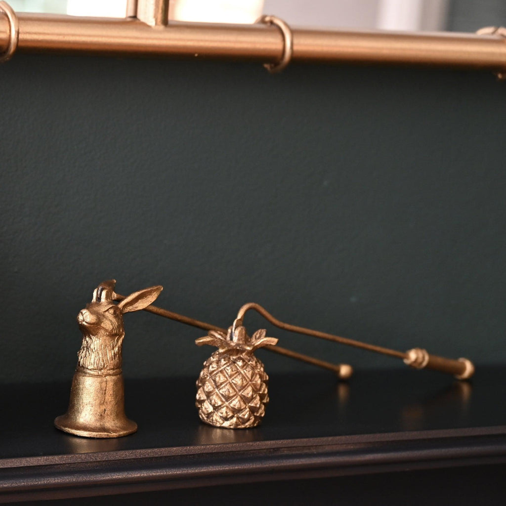 Gold Pineapple Candle Snuffer-Candle Holders-Yester Home