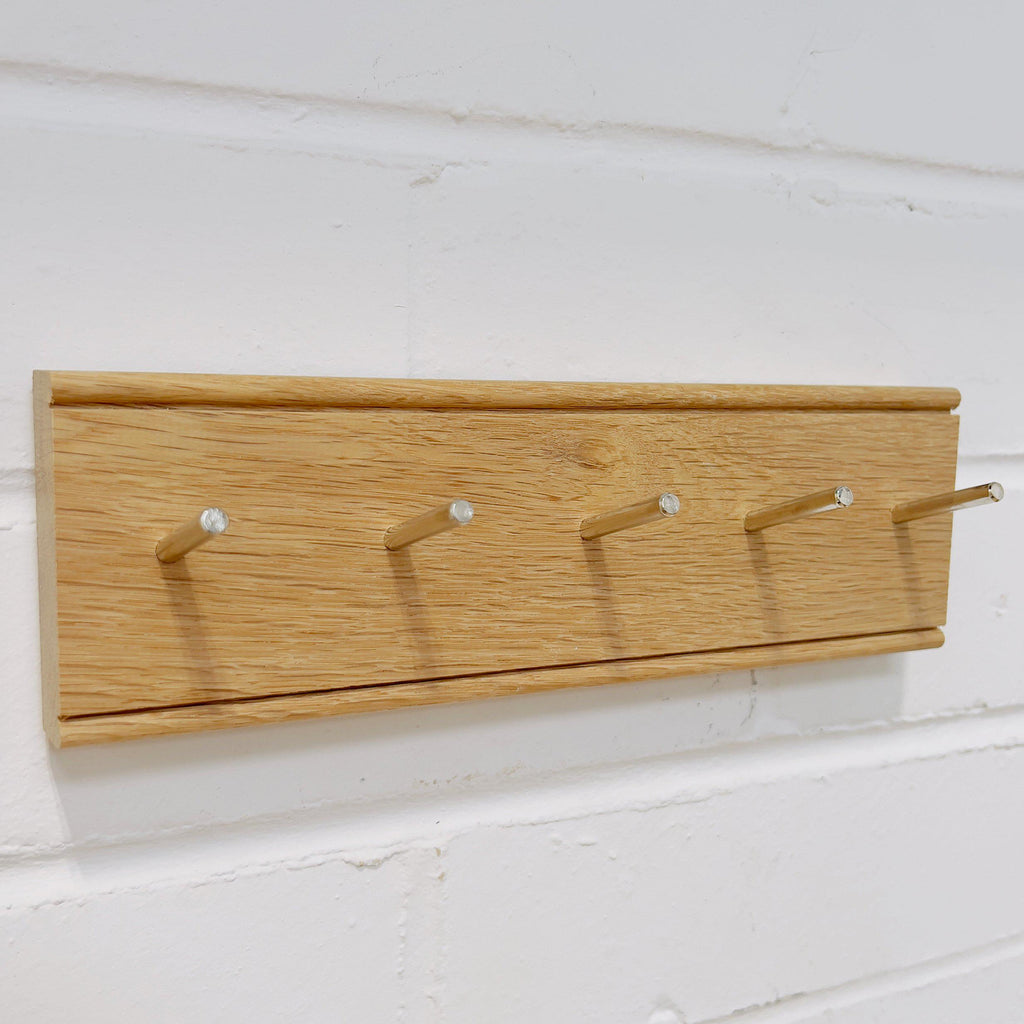 Oak Key Rack-Racks & Shelves-Yester Home