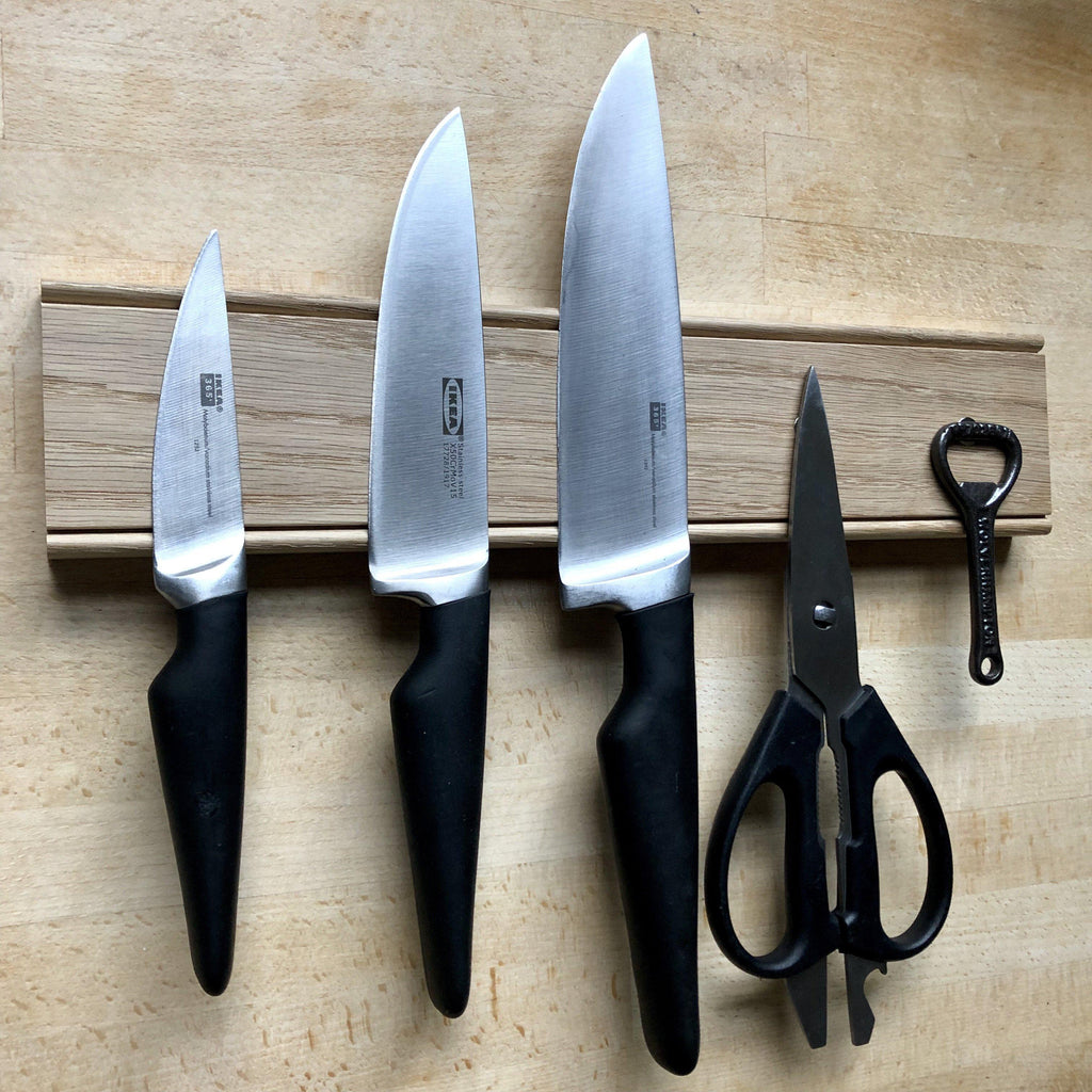 Oak Magnet Knife Rack-Kitchen Accessories-Yester Home