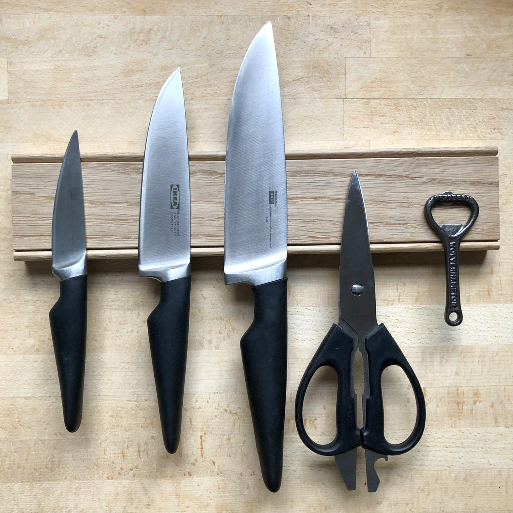 Oak Magnet Knife Rack-Kitchen Accessories-Yester Home