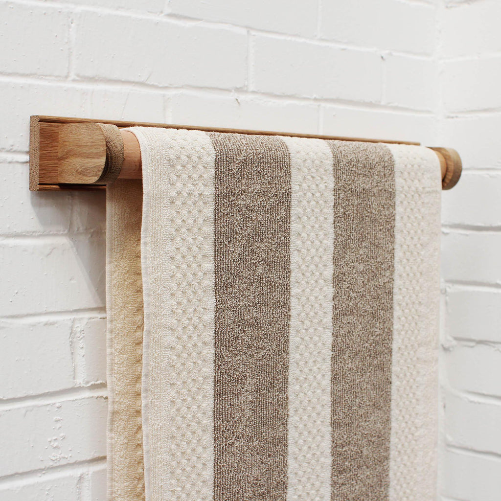 Oak Roller Towel Rail-Kitchen Accessories-Yester Home