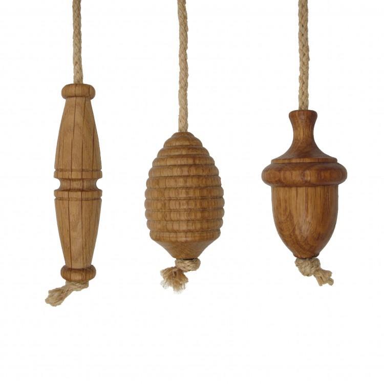 Oak Rope Light Pulls-Light Pulls-Yester Home