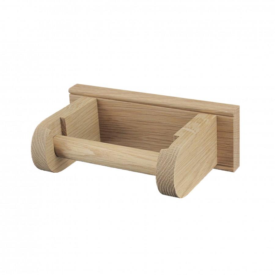 Oak Toilet Paper Holder-Toilet Paper Holders-Yester Home