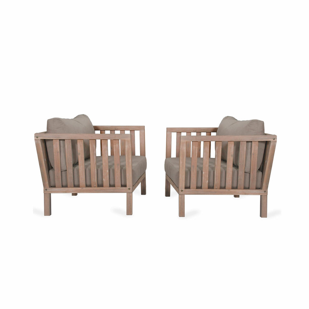 Porthallow Acacia Pair Of Armchairs