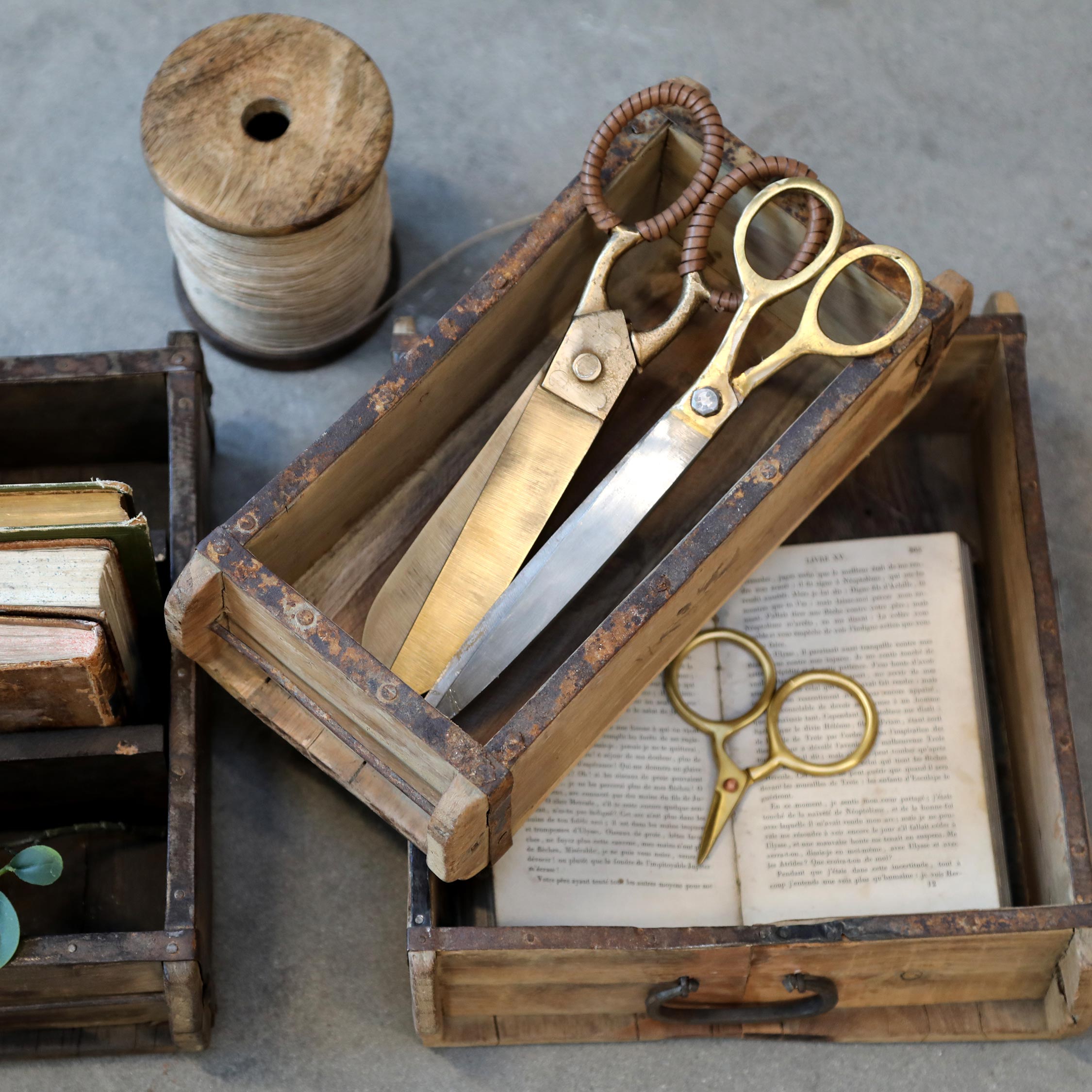 Vintage store storage box