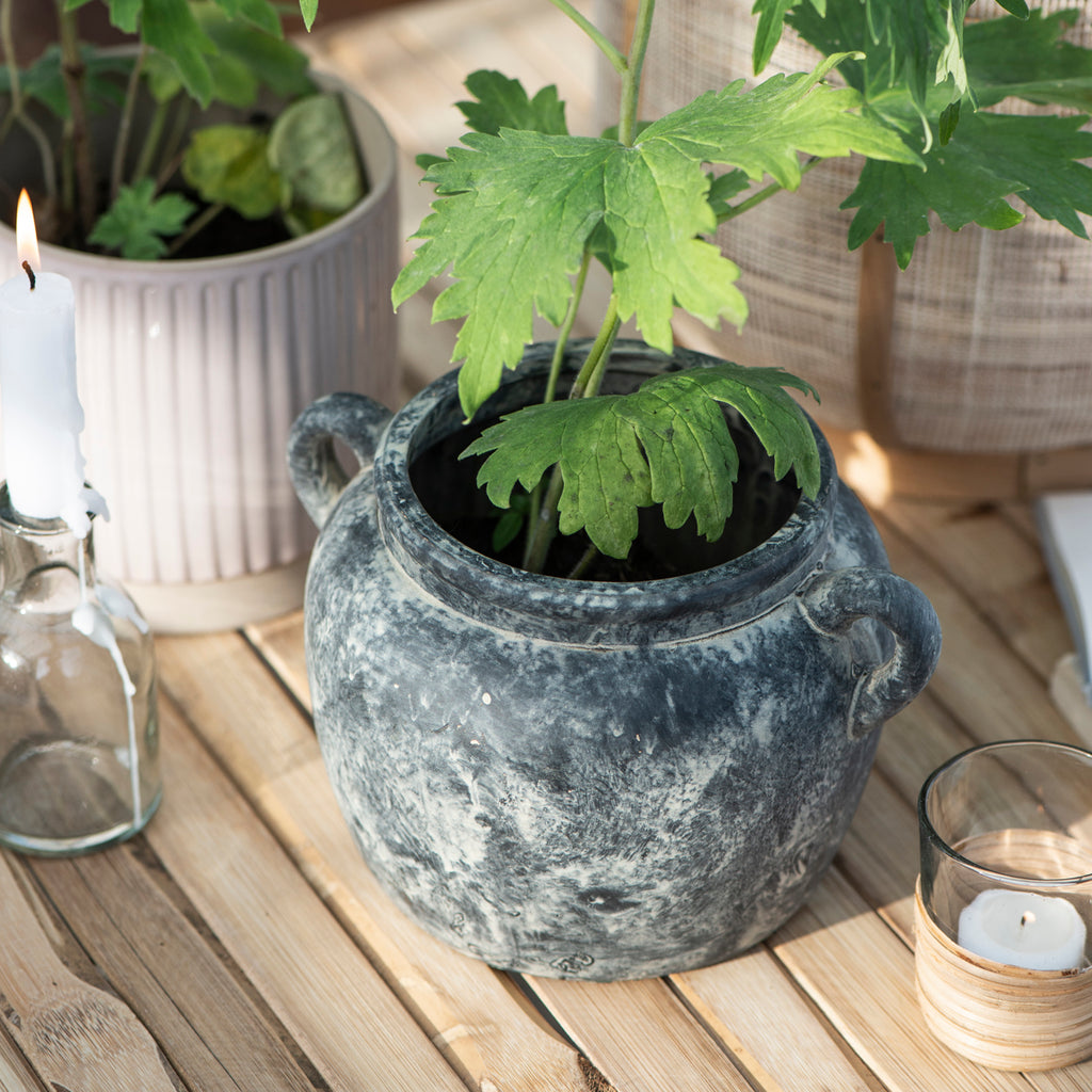 Athens Ceramic Pot With Handles