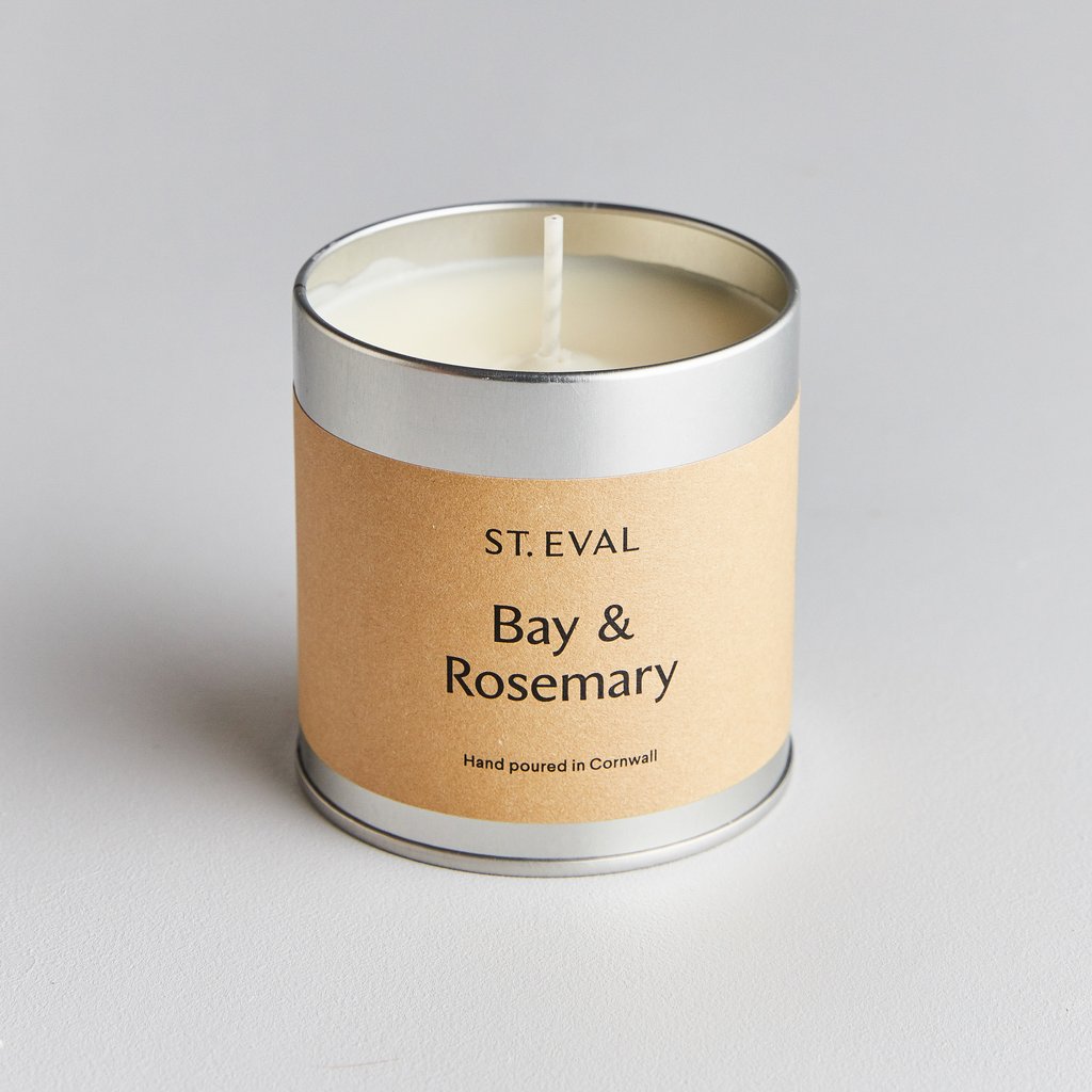 Bay & Rosemary Scented Tin Candle-candle-The Little House Shop